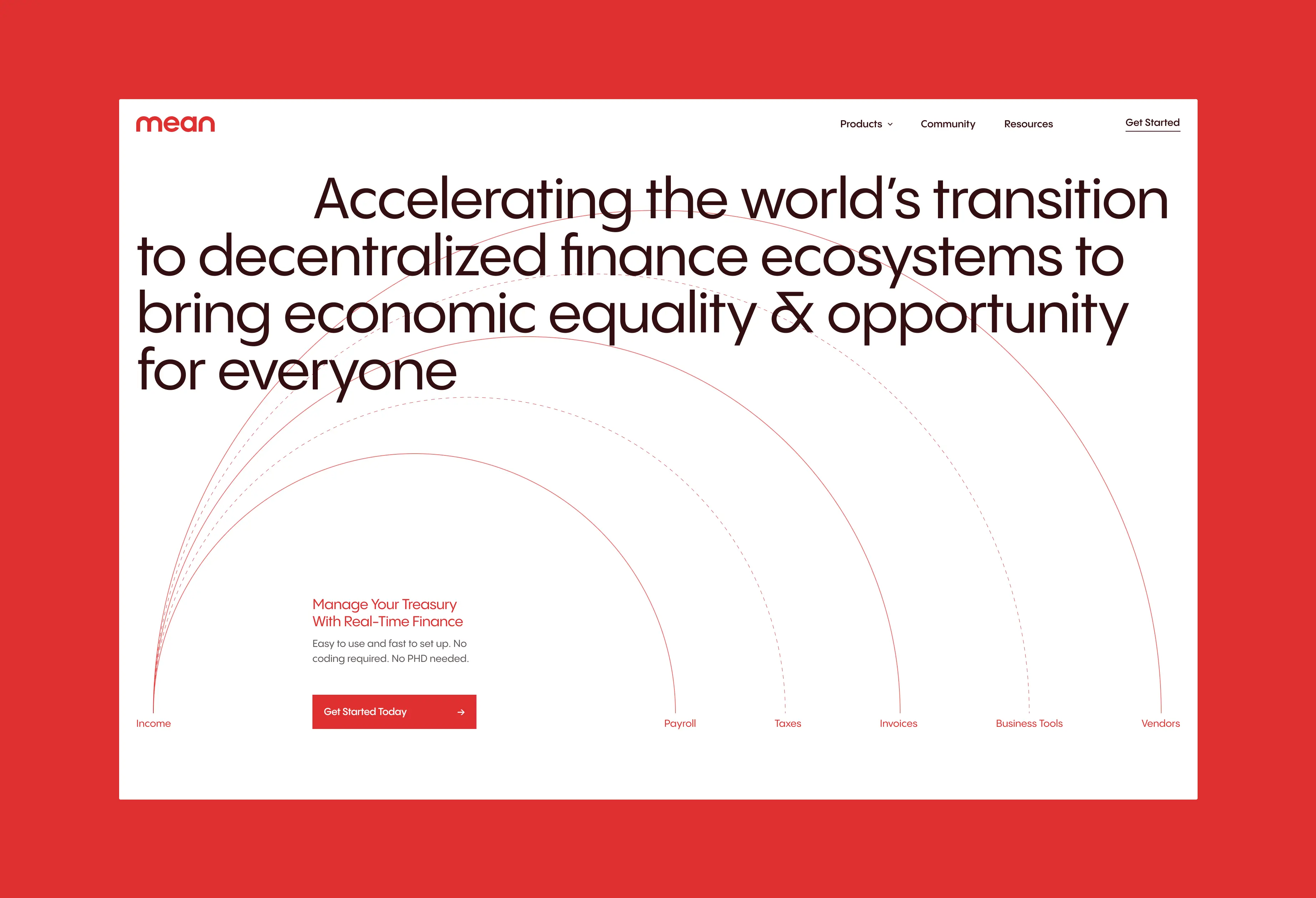 mean finance project preview